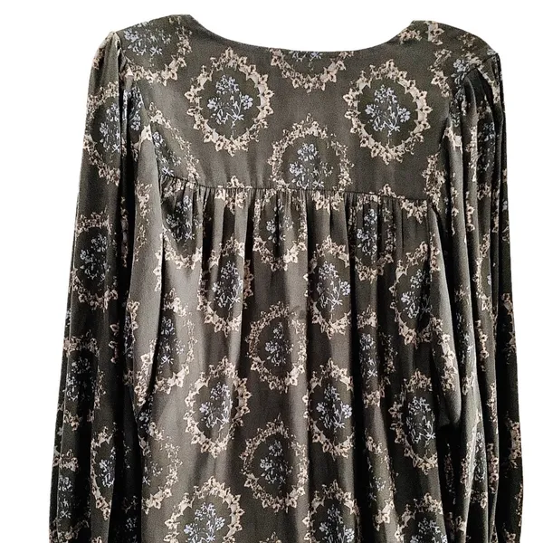 Free People Floral‎ Blouse Size Medium - Image 4