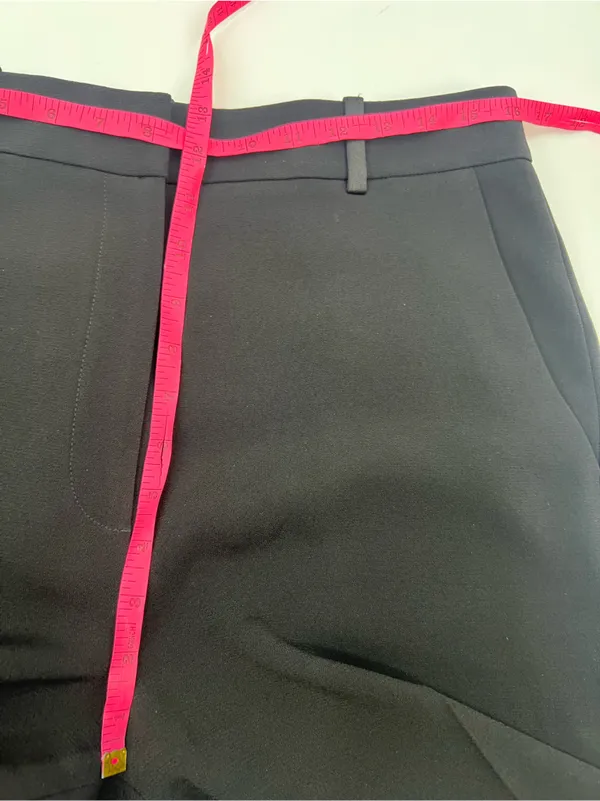The‎ Fold London Clever Crepe Adelaide Wide Leg Trousers Black US 10 - Image 6