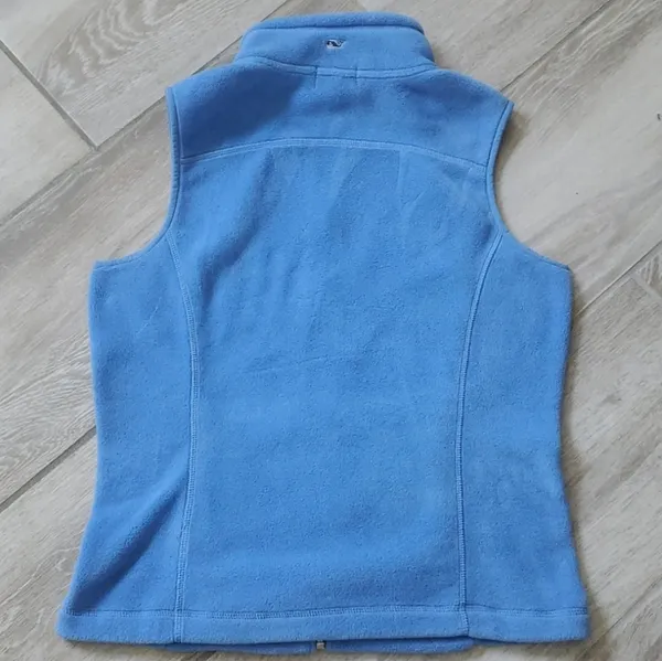 Vineyard Vines Light Blue Fleece Vest - Image 12