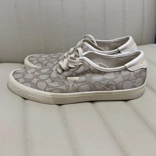 Coach Women's Citysole Skate sneakers Size 9B taupe tan lace up - Image 16