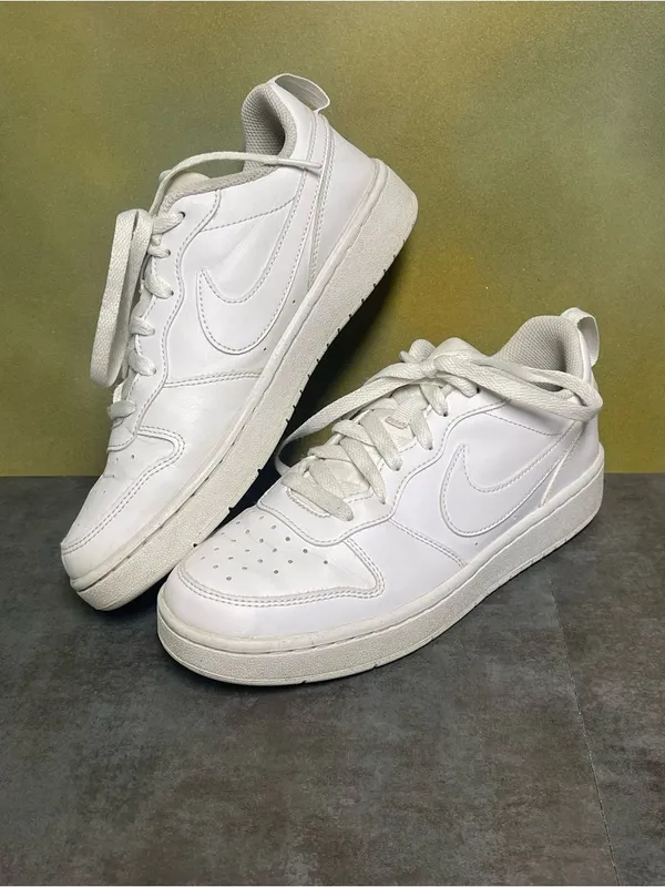 Nike Court Vision Women's Low-Top White Sneakers Size 7.5-8 - Image 13