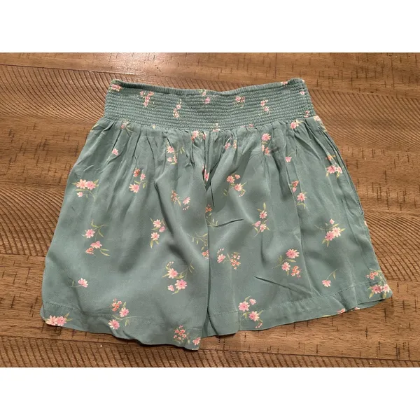 American Eagle Boho‎ Floral Smocked High-Waisted Shorts with Pockets - XS - Image 4