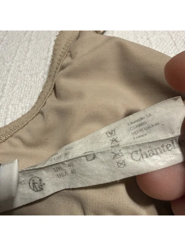 Chantelle C Magnifique Nouveau Minimizer Bra 40D Underwire Unlined Nude C27910 - Image 6