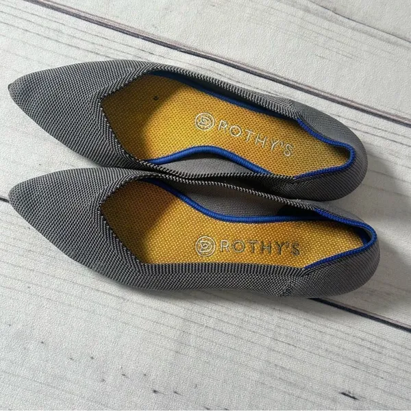 ROTHY'S The Point Flats Birdseye Knit Comfort Casual Fashion Shoes Women's Sz 9‎ - Image 3