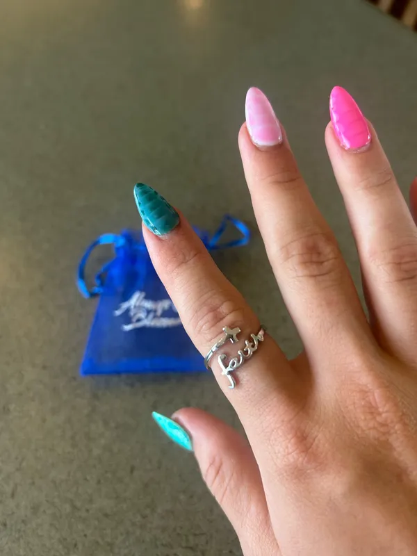 Always Blessed silver faith ring - Image 6