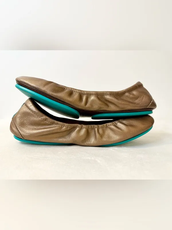 Tieks by Gavrieli Metallic Bronze Ballet Flats Size 8 - Image 11
