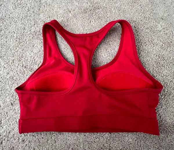 Red Nike sports bra - Image 3