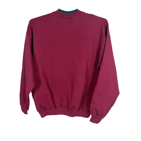 Vintage MC Energy Sportswear Grandma Teddy Bear Sweatshirt Burgundy Large - Image 6