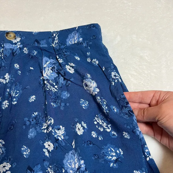 VICI Wide Leg Floral Pants Size M High Rise Pleat Front Hippie Boho Festival - Image 9