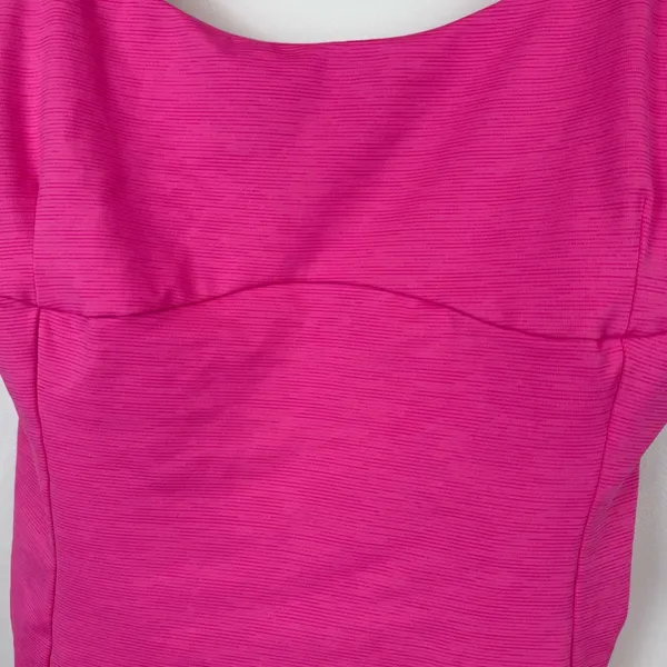 Outdoor Voices tech sweat leotard in hot pink Women's Size Medium - Image 2