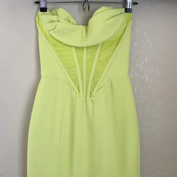 House‎ of CB Lucila Neon Strapless Corset Midi Dress Size XS NWOT - Image 9