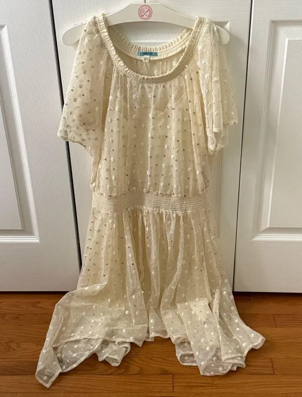 Anthropologie Leifnotes Sequin Off The Shoulder Dress - Image 2