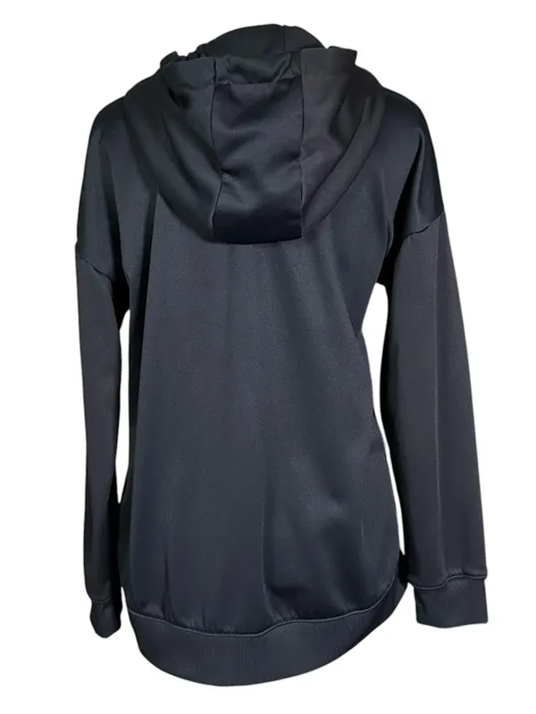Mondetta Zip Up Performance High Neck Hoodie Sweatshirt Black Medium - Image 2