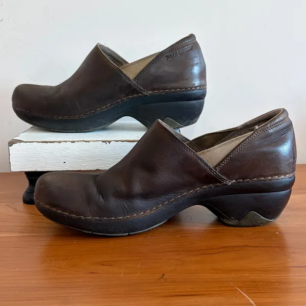 Patagonia‎ Better Clog Leather Slip On Shoes Brown Womens 9 T71351 - Image 2