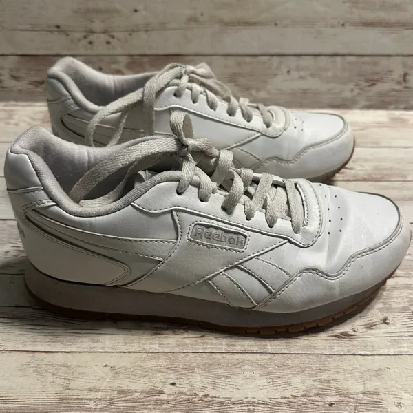 Reebok Classic Leather Sneakers Women's Size 7 White Shoes Trainers Lace-Up - Image 3