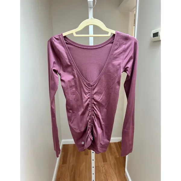Lululemon Swiftly Speed Long Sleeve *Flow Plumful size 2 - Image 6