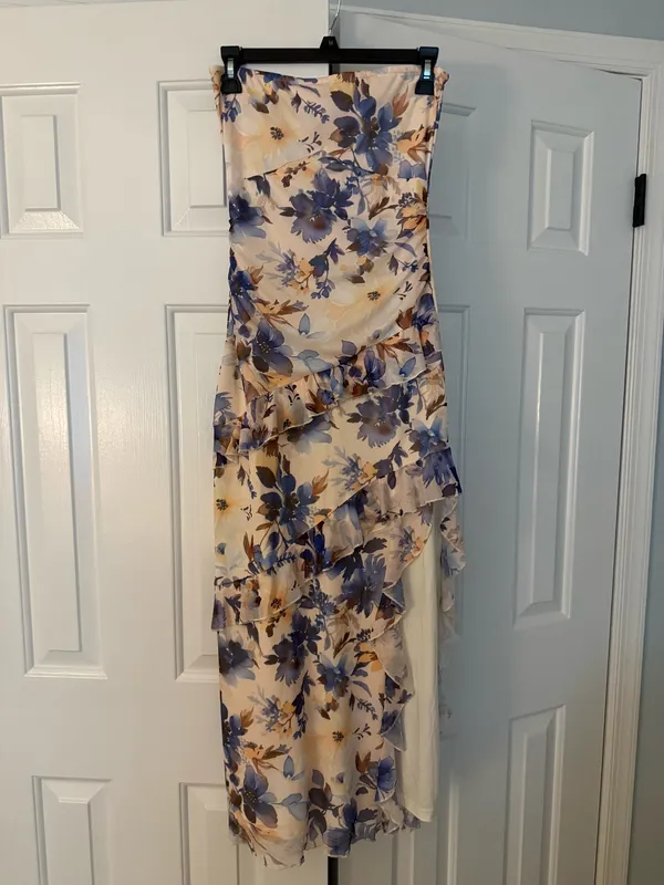 Amazon Floral Strapless Dress - Image 2