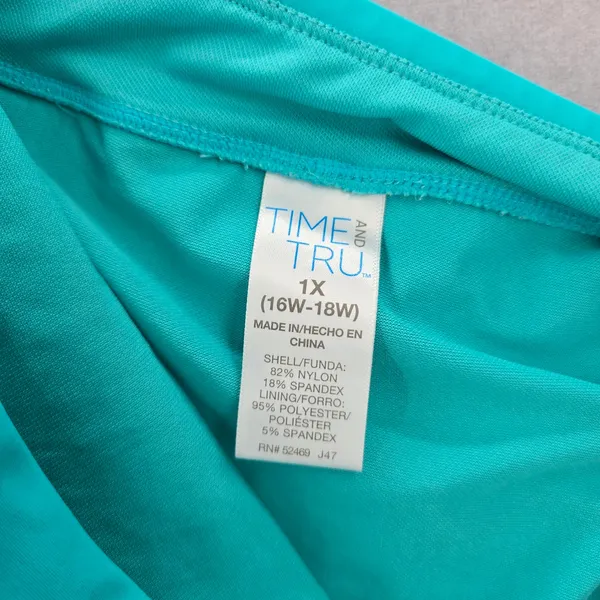 Time and‎ Tru Blue Shorts Pants Swimwear Plus 16W-18W 1X - Image 4