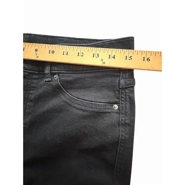 SPANX Jeans Women's Large Black Dark Wash Bootcut Two Pocket Denim #EEE1-1 - Image 5