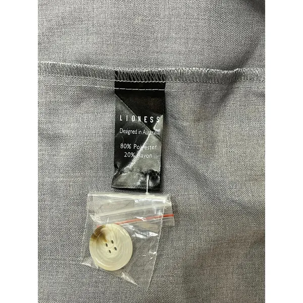 NEW Lioness Trencherous Women Slate Gray Double Breasted Tie Trench Coat Size XS - Image 8