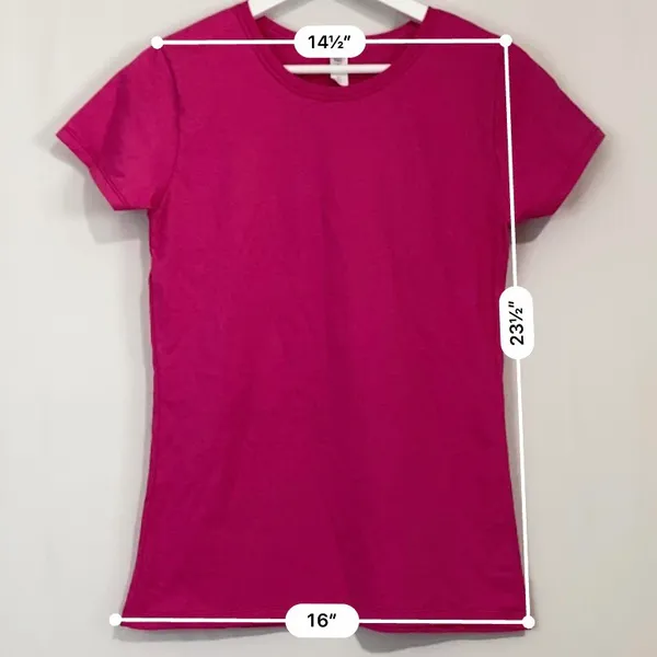 Women’s Casual Short Sleeve Crewneck Tee Shirt Pink NWOT - Image 6