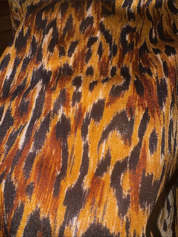 70s Vintage Leopard Print Slip Maxi Dress Sexy Nightgown Dress Size Small 2/4 - Image 15