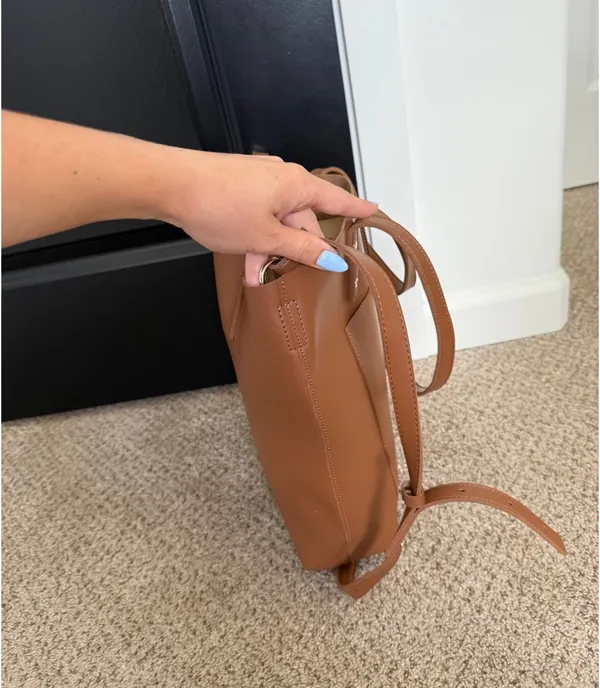 Henny + Lev brown tote purse - Image 6