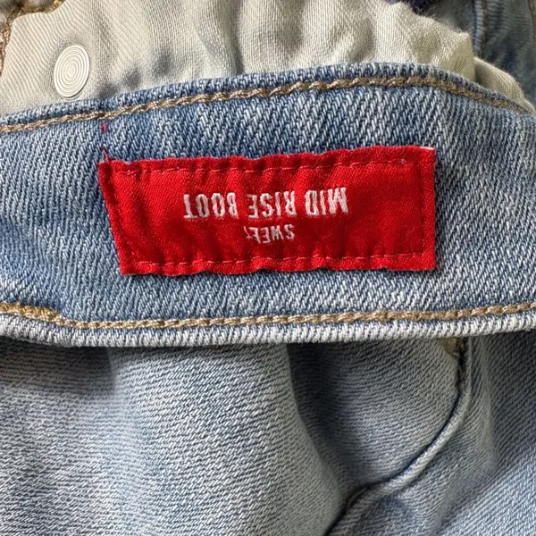 Lucky Brand Sweet Mid Rise Boot Cut‎ Jeans Light Wash Stretch Denim Size 4/27 - Image 6