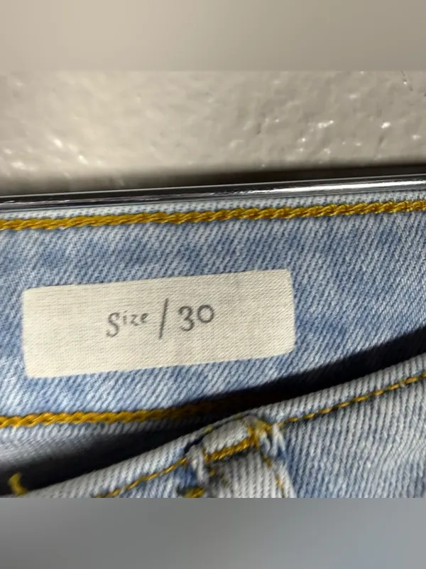 Anthropologie Pilcro Light Blue Embroidered ankle Jeans - SZ:30 - Image 11