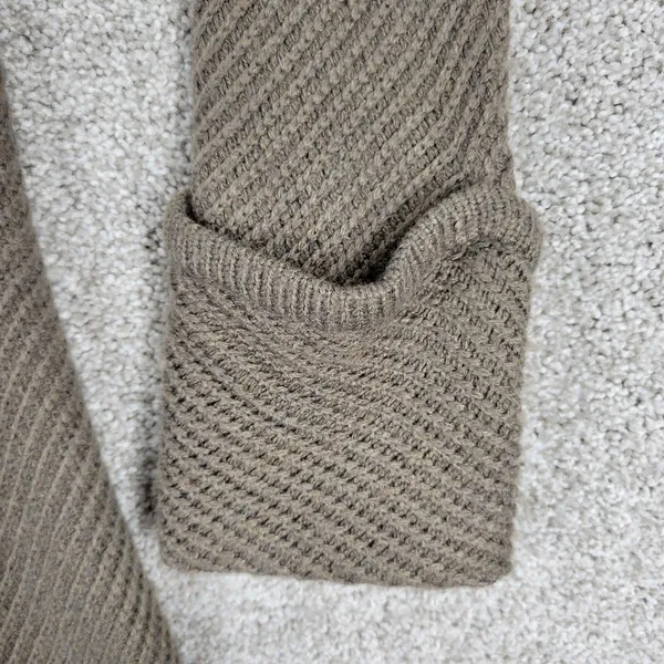 Design History Sweater Dress Womens L Brown Rib Angle Knit Pull On Midi Casual - Image 9