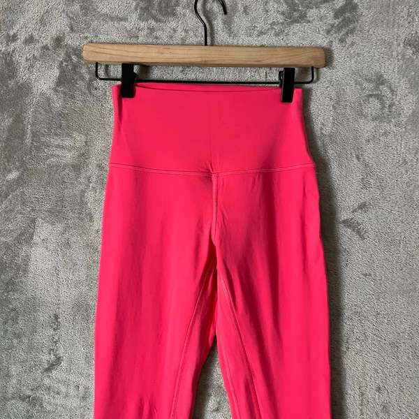 Lululemon Align High-Rise Lined Crop 23" Pink Double Lined‎ Size 4 - Image 2