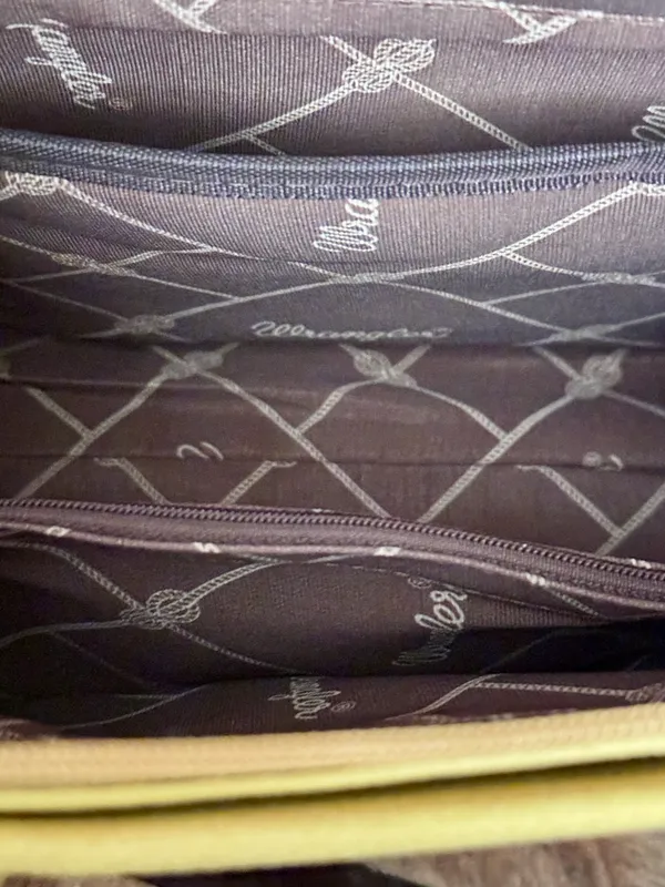 Whipstitch Patchwork Crossbody Crocodile Conceal Carry Tote - Image 4