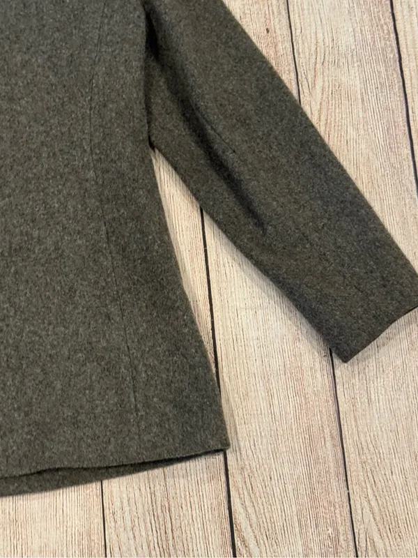 Bromleigh The Classic Peacoat Dark Gray 100% Pure Wool Double Breasted Jacket S - Image 12