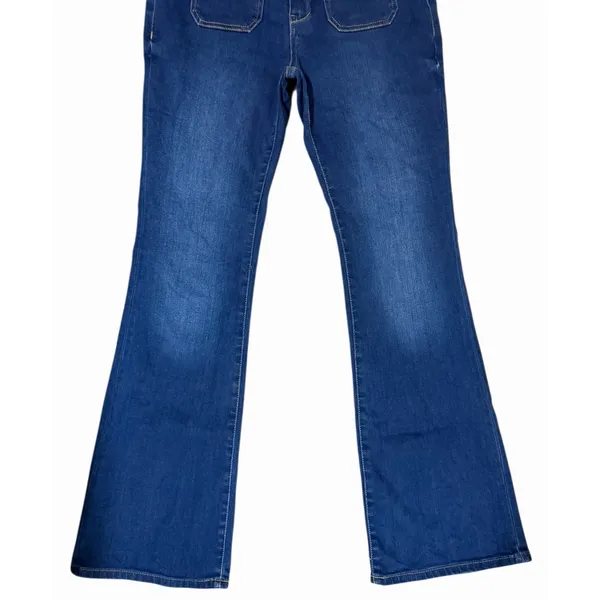 Pilcro‎ Anthropologie The Icon Flare Jeans Mid Rise Retro Look Women's Size 28 - Image 5