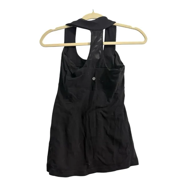 Lululemon Black Mesh Racerback Tank Top Size 4 - Image 5