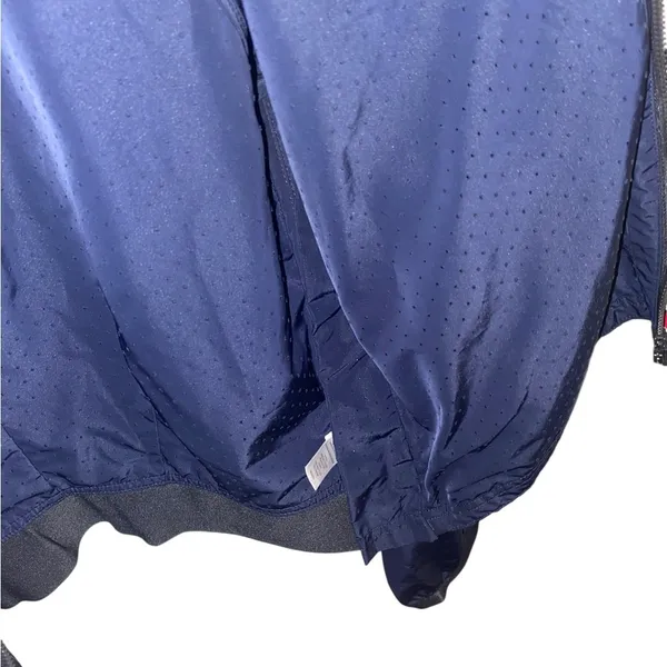 Athleta Activewear lightweight blue Black Bomber Jacket zip dri fit Athleisure - Image 4