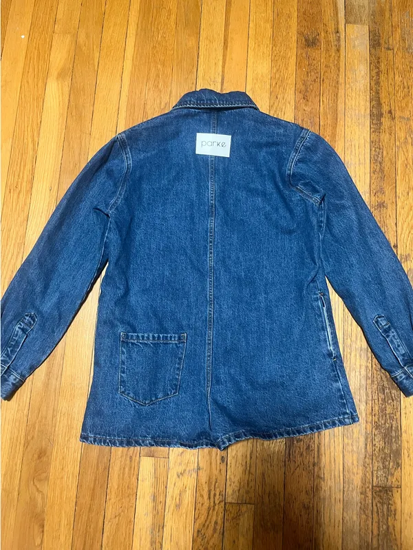 PARKE Denim Romper Long Sleeve - Image 2