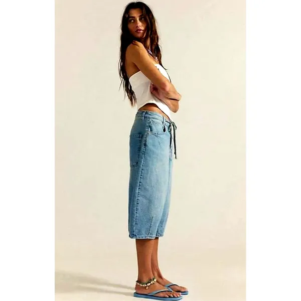 Free People Amada Crop Barrel Jeans Amor 28 - Image 2