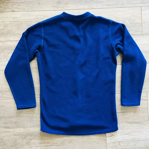 Patagonia Vintage Women's‎ Capilene Fleece Sweater Snap XS Blue - Image 3