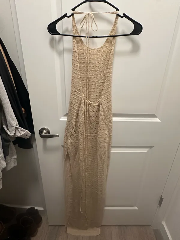 Khaki Beach Maxi Dress - Image 4