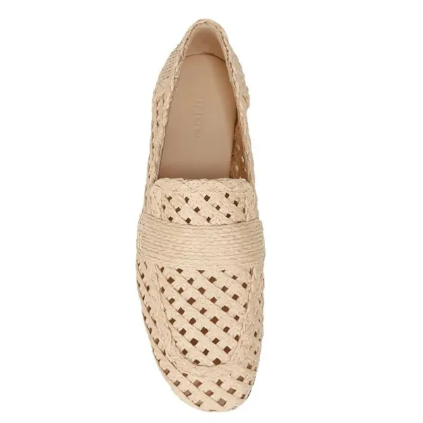 *NEW* Vince Davis raffia Loafers Size 6 A22‎ - Image 2