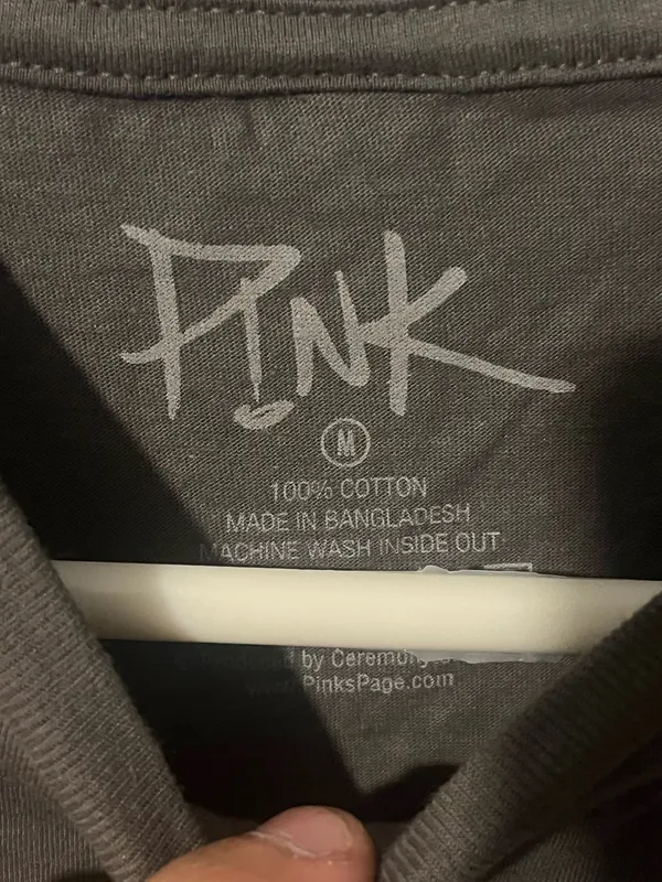 Pink t shirt Gray Size M - Image 2