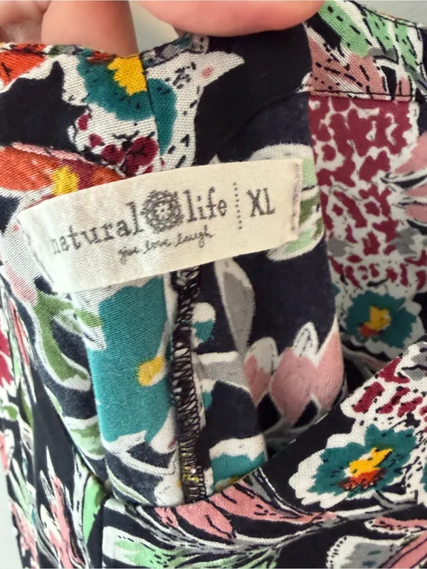 Natural Life Chelsea Jumpsuit Floral XL - Image 5
