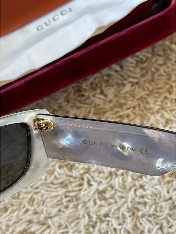 Gucci GGO516S Square Grey Sunglasses  - Image 7