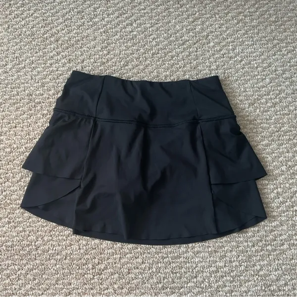 Athleta Black Ruffle Tennis Skirt - Image 2