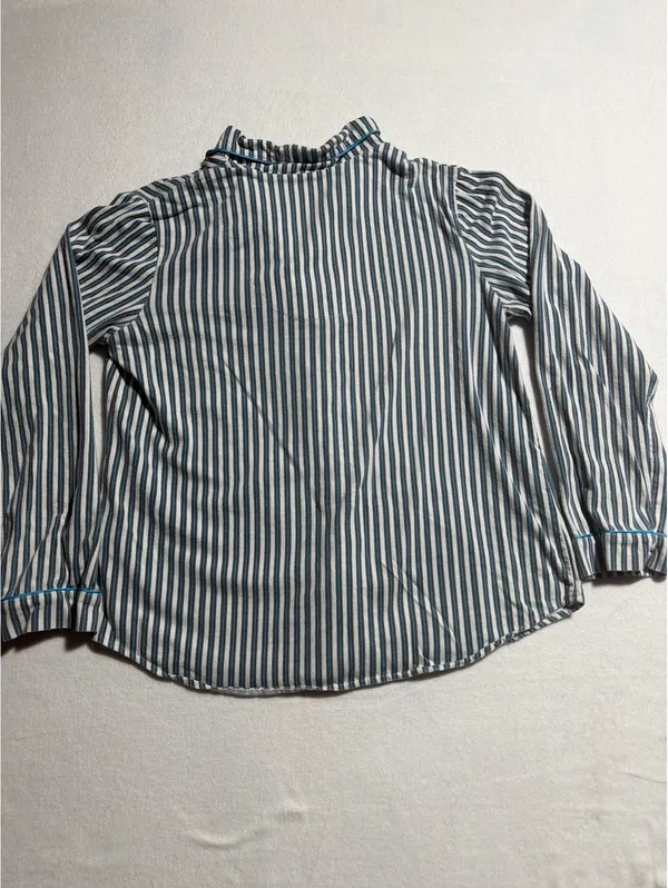 DKNY Women's Striped Cotton Pajama Set Small - Image 6