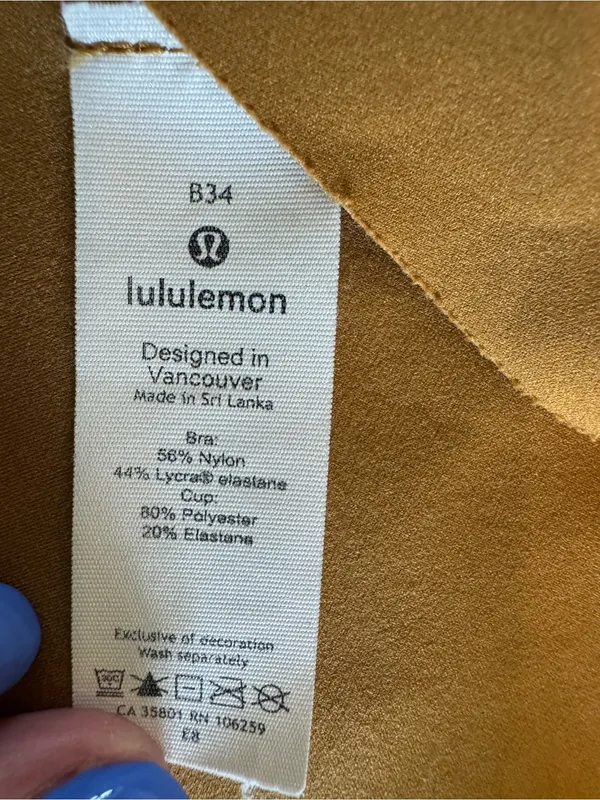 Lululemon Enlite sports bra spiced bronze size 34B - Image 6