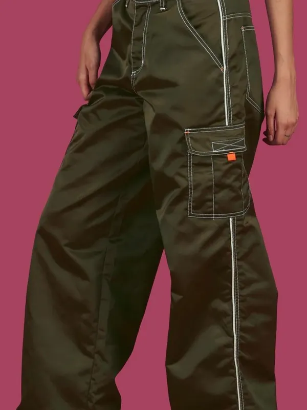 UNIF HTTP Pant Olive Green Baggy Streetwear Size 25 - Image 2