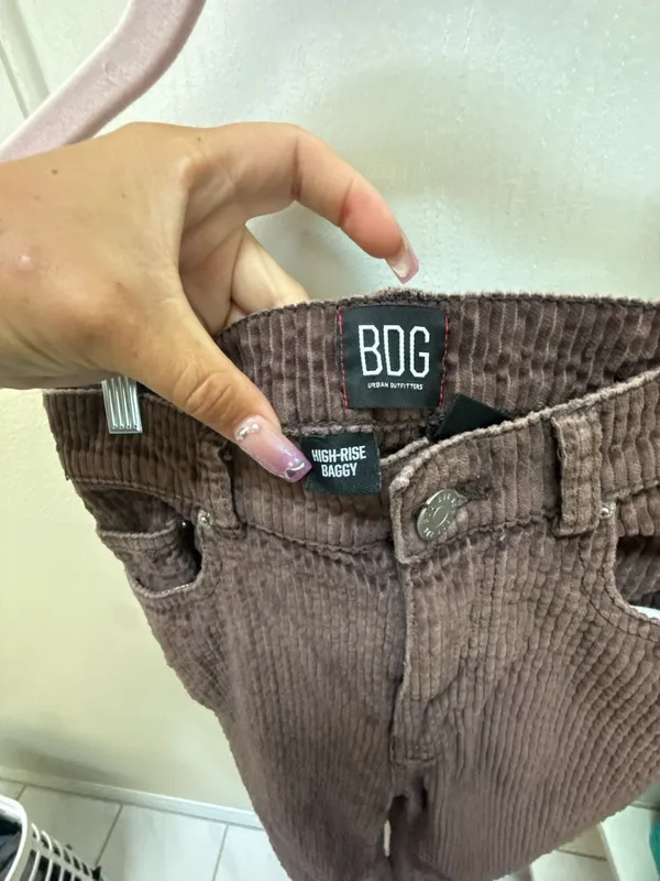 BDG High-Rise Baggy Bubble Corduroy Pants in Brown - Image 4