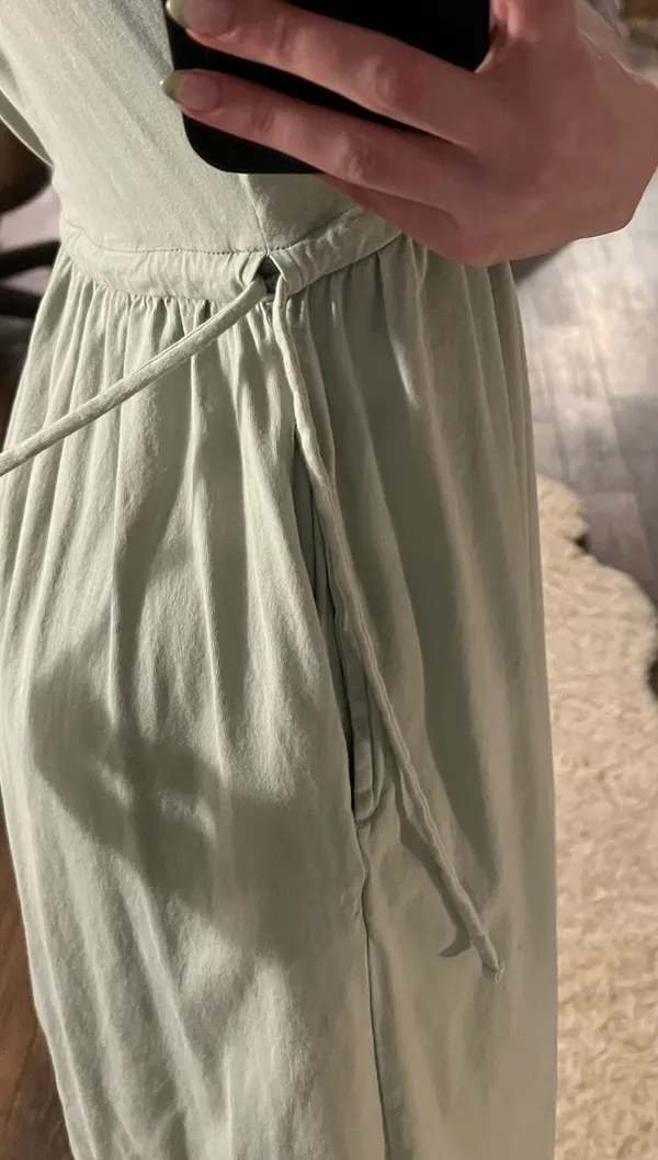 Target Sage green drawstring dress - Image 5